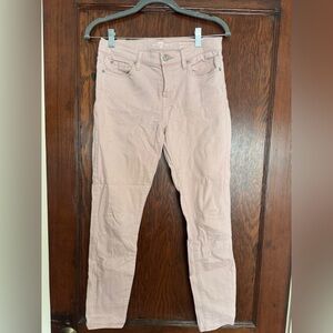 7 For All Mankind Light Pink Skinny Jeans